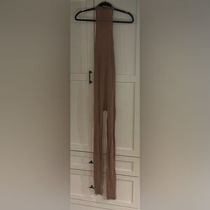 Skims lace halter catsuit size in Clay